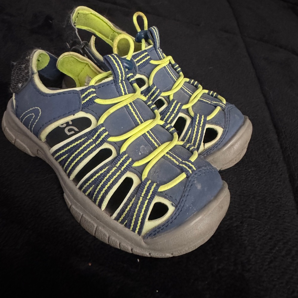 Stylish Kids Blue and Yellow Sandals